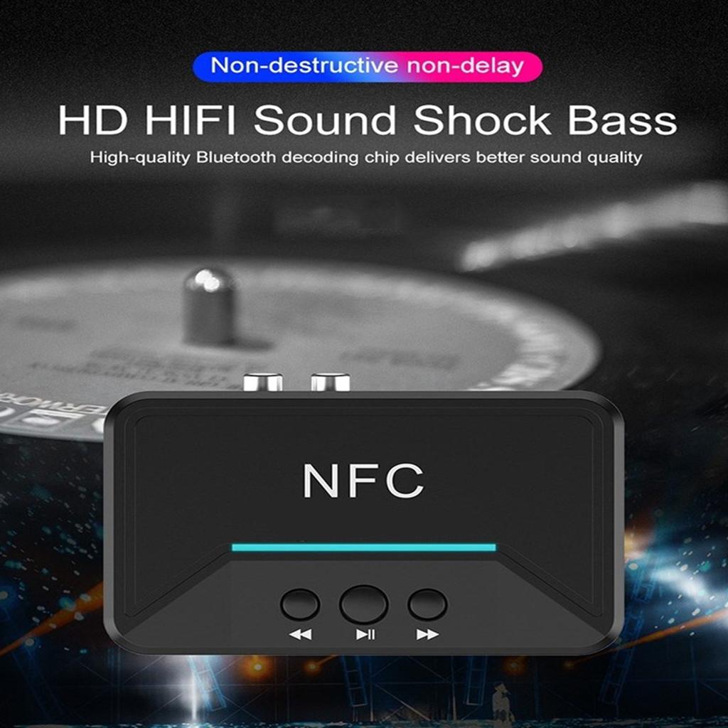 Portable NFC Adapter AUX 5.0 Stereo Receiver Dongle 15m