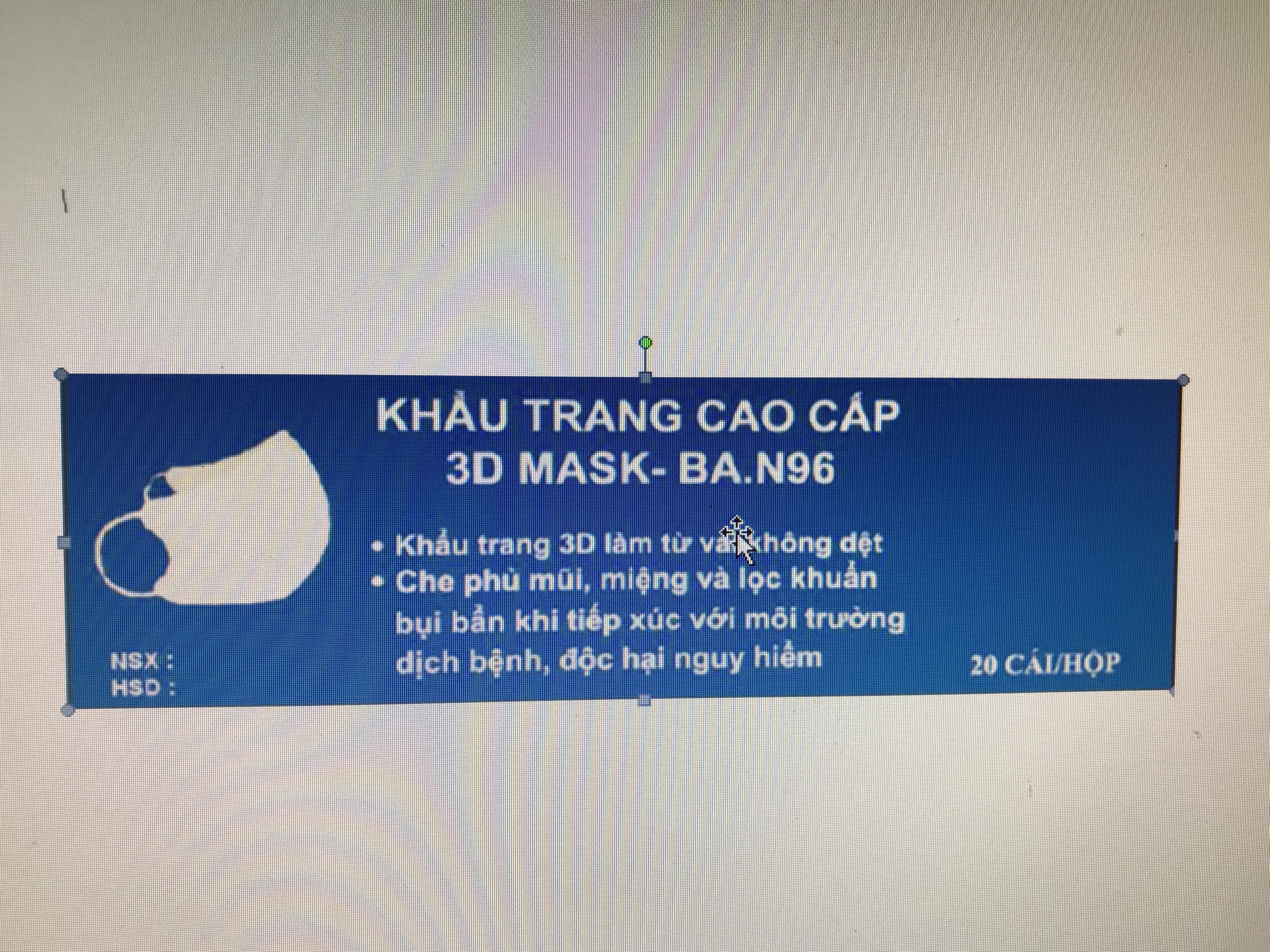 Khẩu trang kháng khuẩn người lớn 3D MASK.BA.N96 (20 chiếc/ hộp)