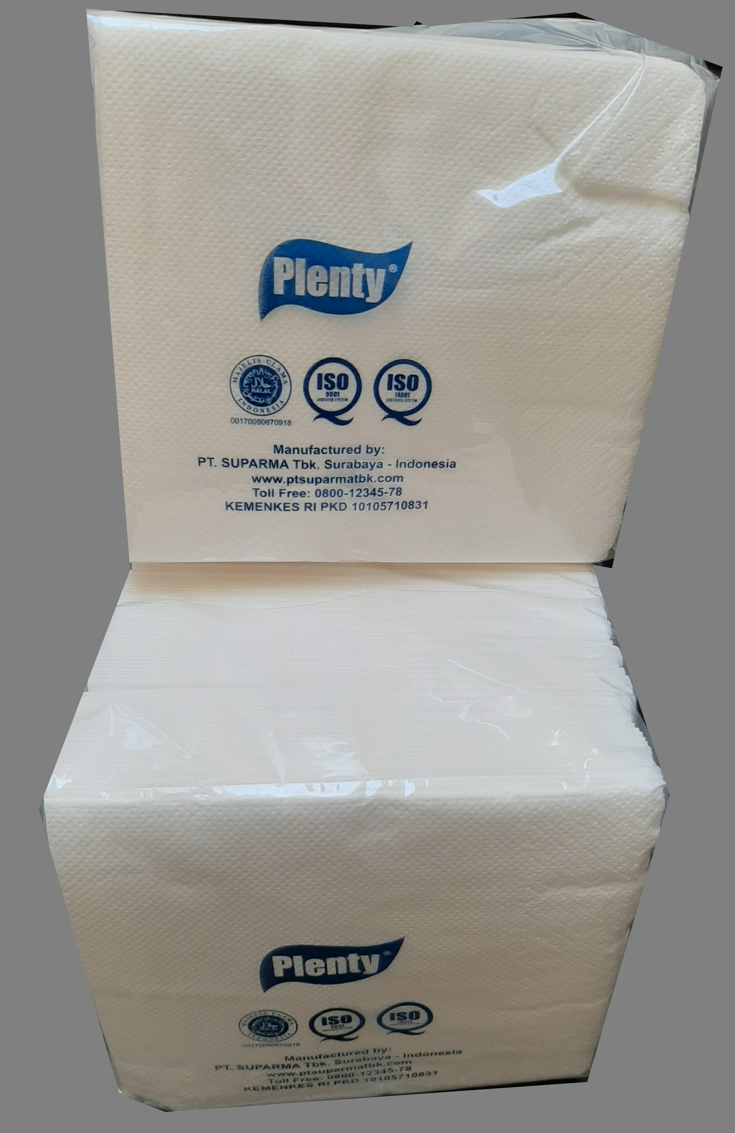 Combo 2 gói Khăn Giấy Ăn PLENTY 2 Lớp 100 Tờ/gói