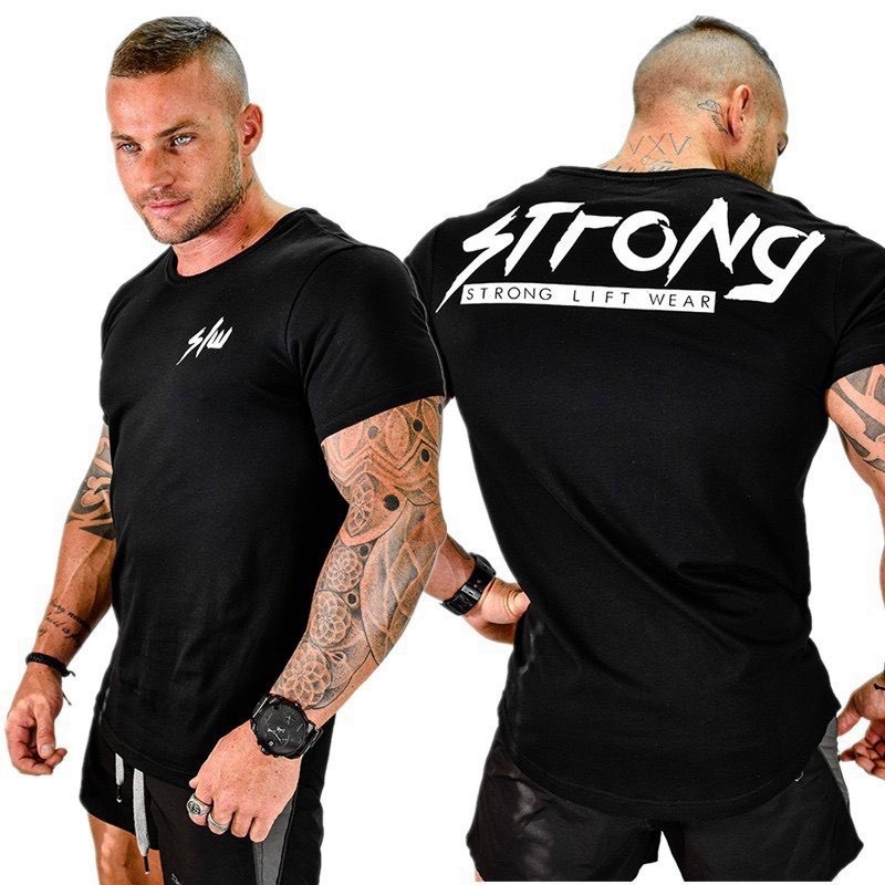 Áo thun nam thể thao DO GYM SHOP form ôm body, thun cotton thoáng mát