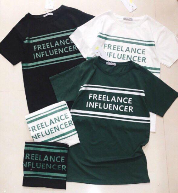 Áo pull in chữ Freelance Influencer