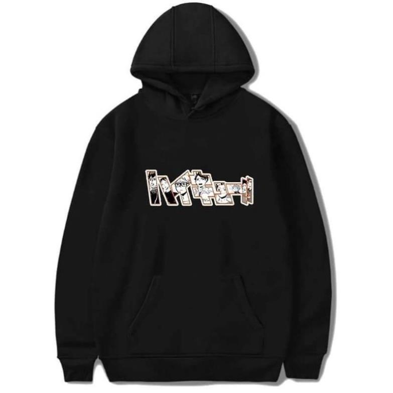 Áo Hoodie Dài Tay Anime- Haikyuu Anime Karasuno High School Nam Nữ Cực HOT giá tận xưởng