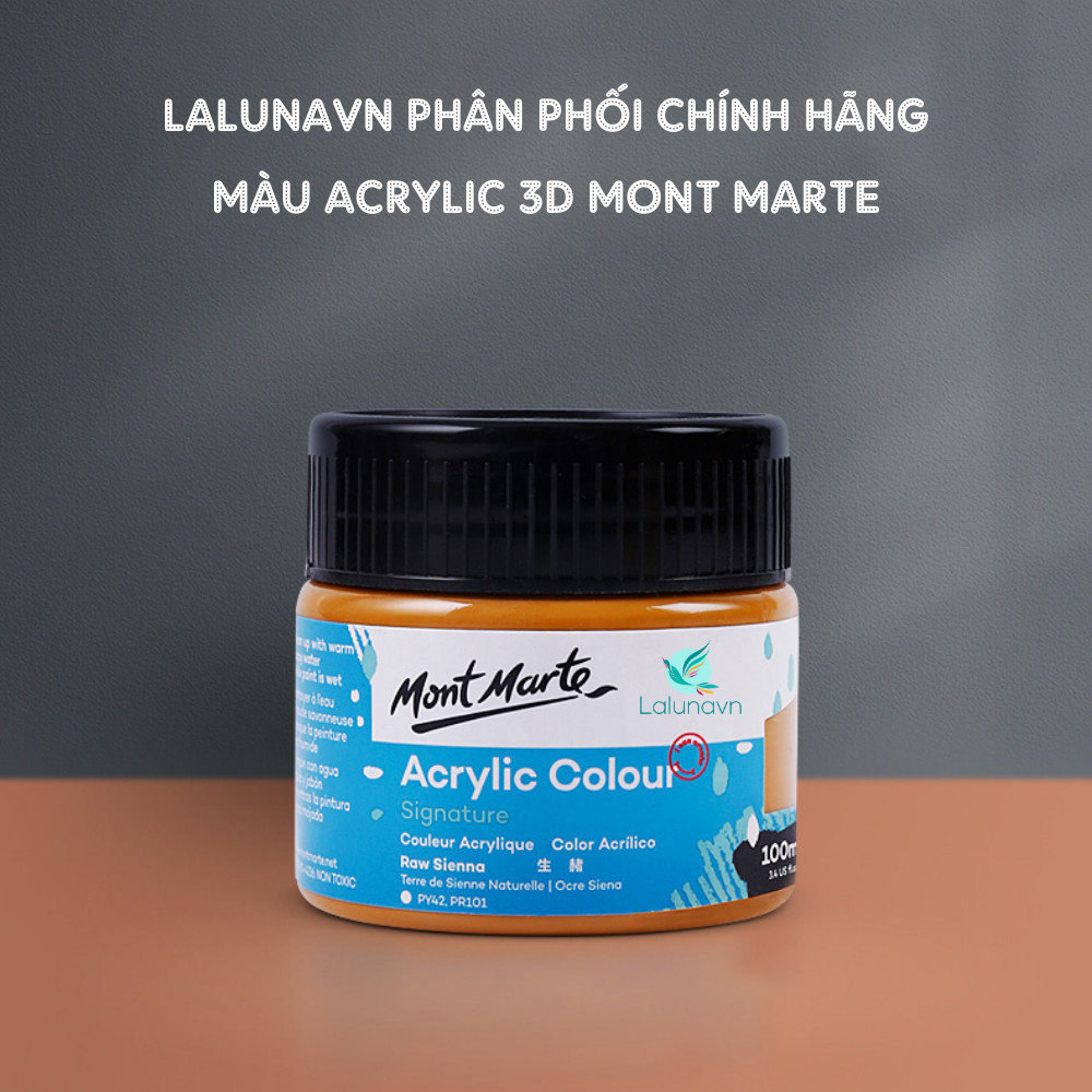 Màu acrylic 3D Mont Marte cao cấp dung tích 100ml ,vẽ giầy,tranh tường  đa dạng màu - B26