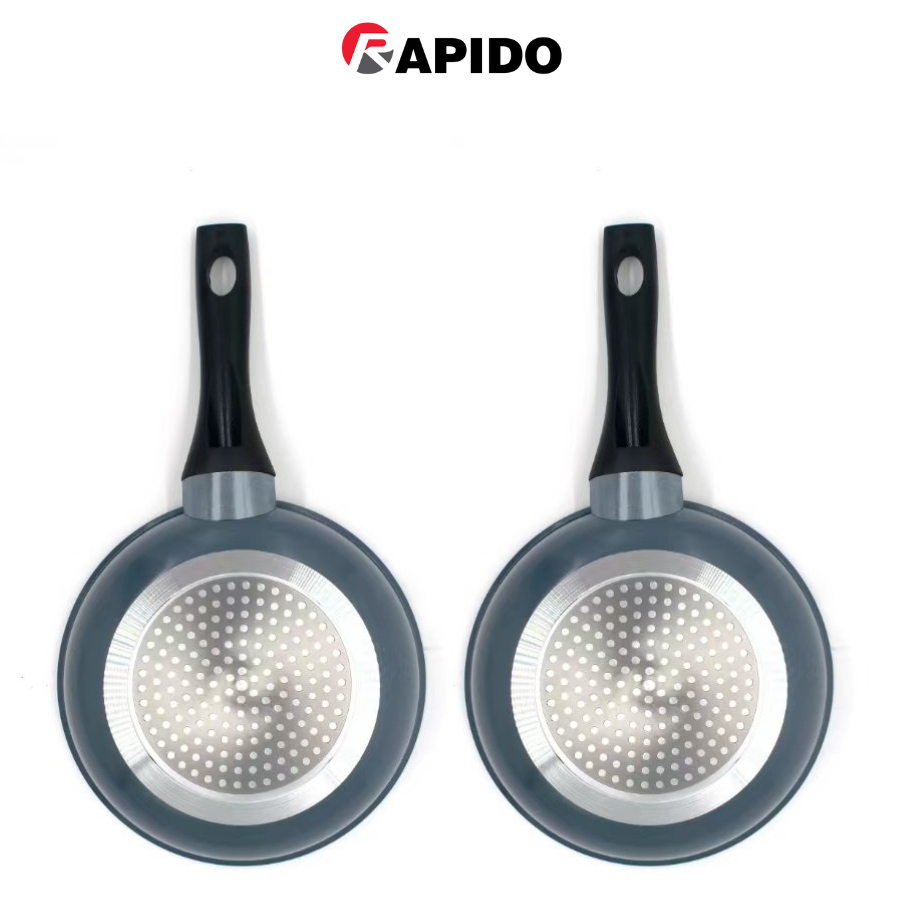 Chảo từ Rapido Whitford RP-RDB chính hãng cao cấp, men chống dính Whitford của Mỹ, 5 size 20, 22, 24, 26, 28cm - Hàng chính hãng - 24CM