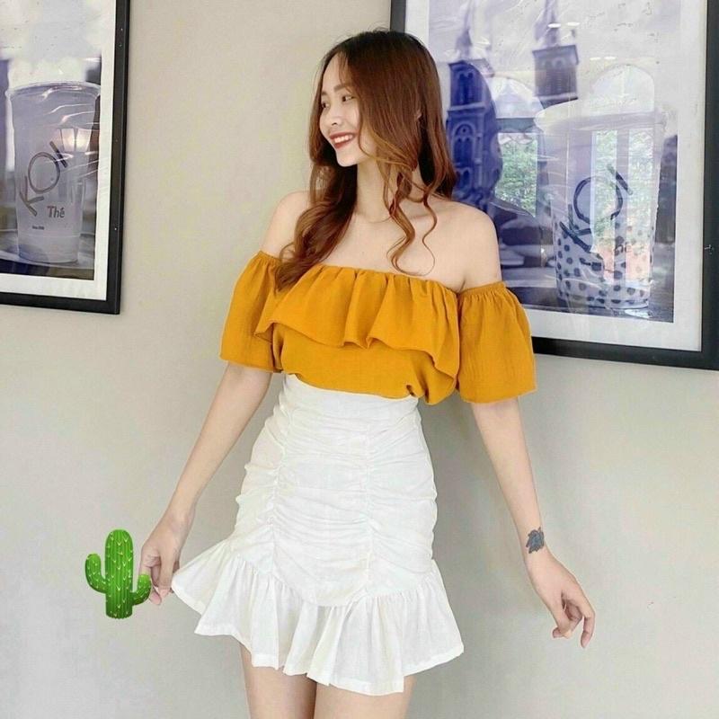 Áo bẹt vai bèo