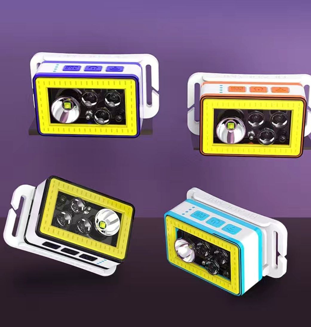 Đèn pin đội đầu siêu sáng cổng sạc USb với chế độ cảm biến chuyển động chỉ cần vẫy tay để bật đèn Mai Lee