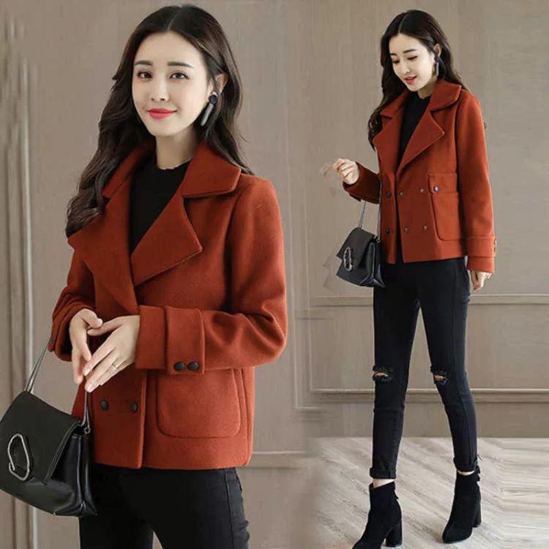 ÁO KHOÁC DẠ CỔ VEST DÁNG NGẮN HÀNG NHẬP