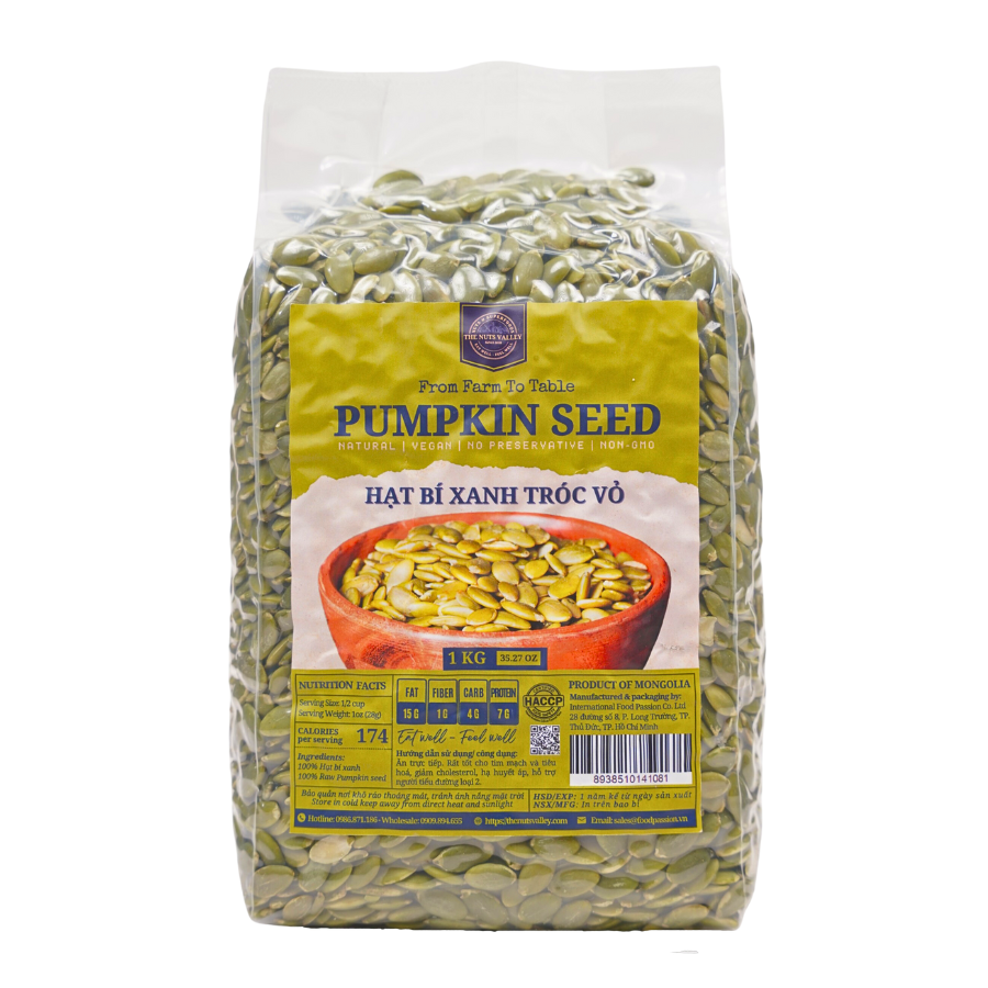 Hạt bí tươi (Raw Pumpkin seed)_1kg
