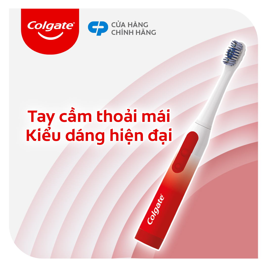 Bàn chải điện Colgate Sonic Optic White trắng sáng sóng âm