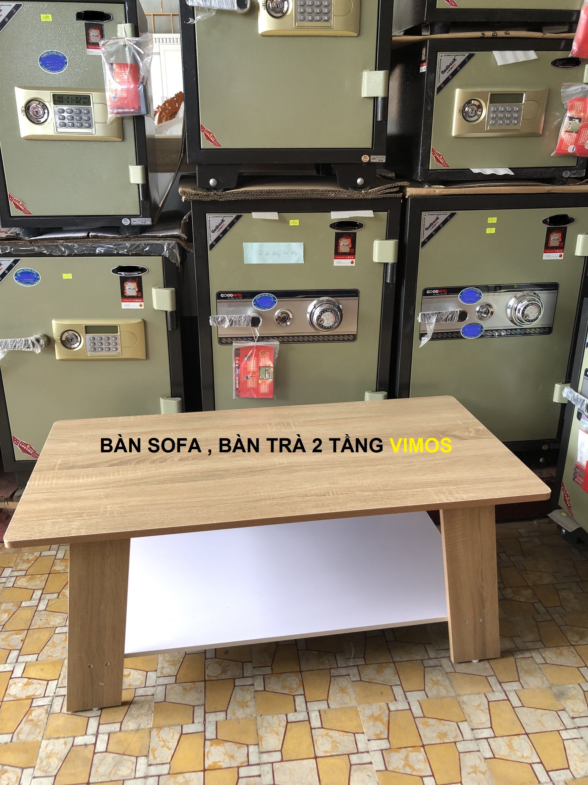 Bàn sofa, bàn trà 2 tầng kiểu dáng hiện đại