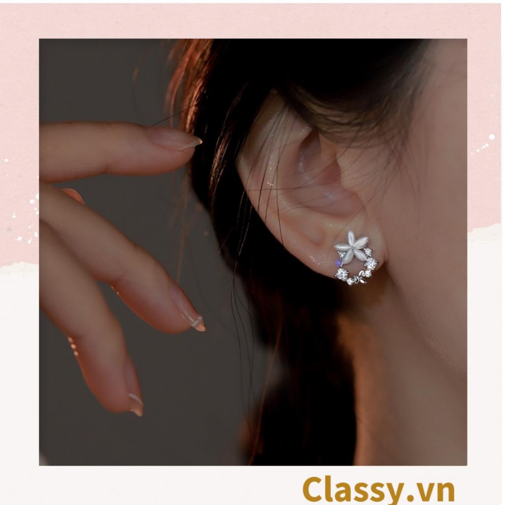 Khuyên tai Bông tai Hoa tai Classy hoa kiểu dáng độc đáo dễ thương PK1605