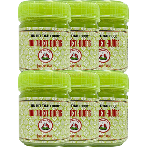 Hũ hít thảo dược Nhị Thiên Đường 17g - (01 Hũ/ 02 Hũ/ 03 Hũ/ 04 Hũ/ 05 Hũ/ 06 Hũ) - Hàng chính hãng