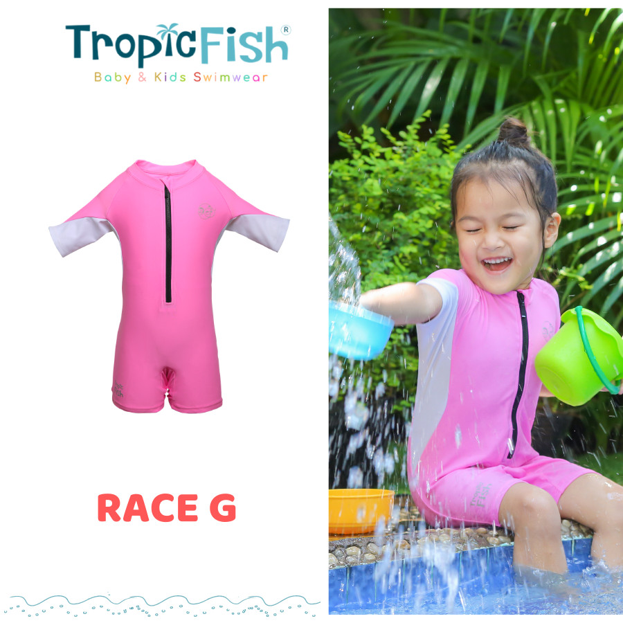 Đồ bơi chống nắng cao cấp cho bé gái Race G TropicFish - TropicFish Baby Swimwear Race G