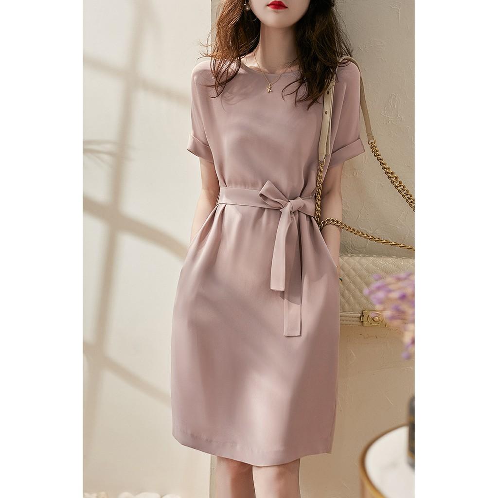 Đầm thắt nơ eo dịu dàng thanh lịch L23-521