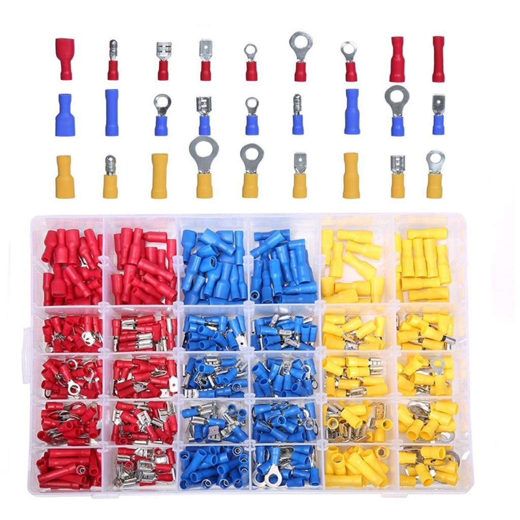 480x Electrical Connector Assorted Insulated Crimp Terminals