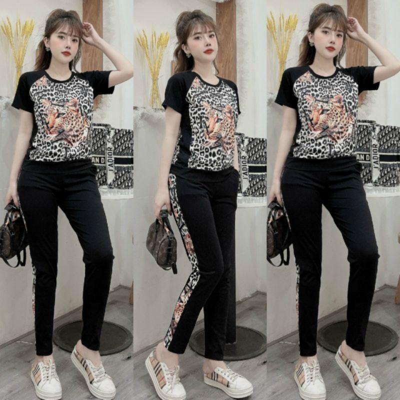 Đồ bộ nữ phối họa tiết siêu sang