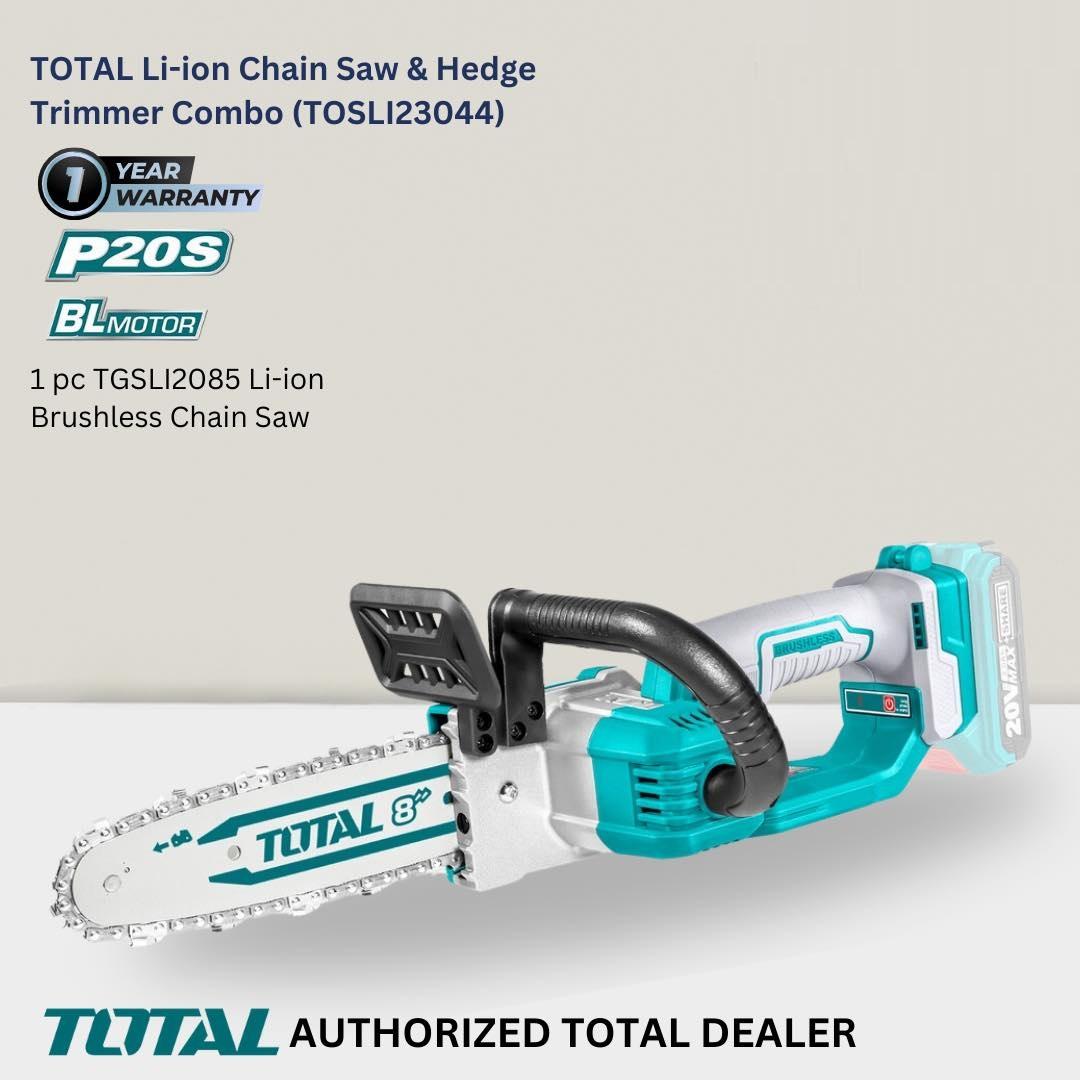 BỘ COMBO MÁY CƯA XÍCH TGSLI20851 & MÁY CẮT HÀNG RÀO THTLI20018 TOTAL TOSLI23044 - HÀNG CHÍNH HÃNG