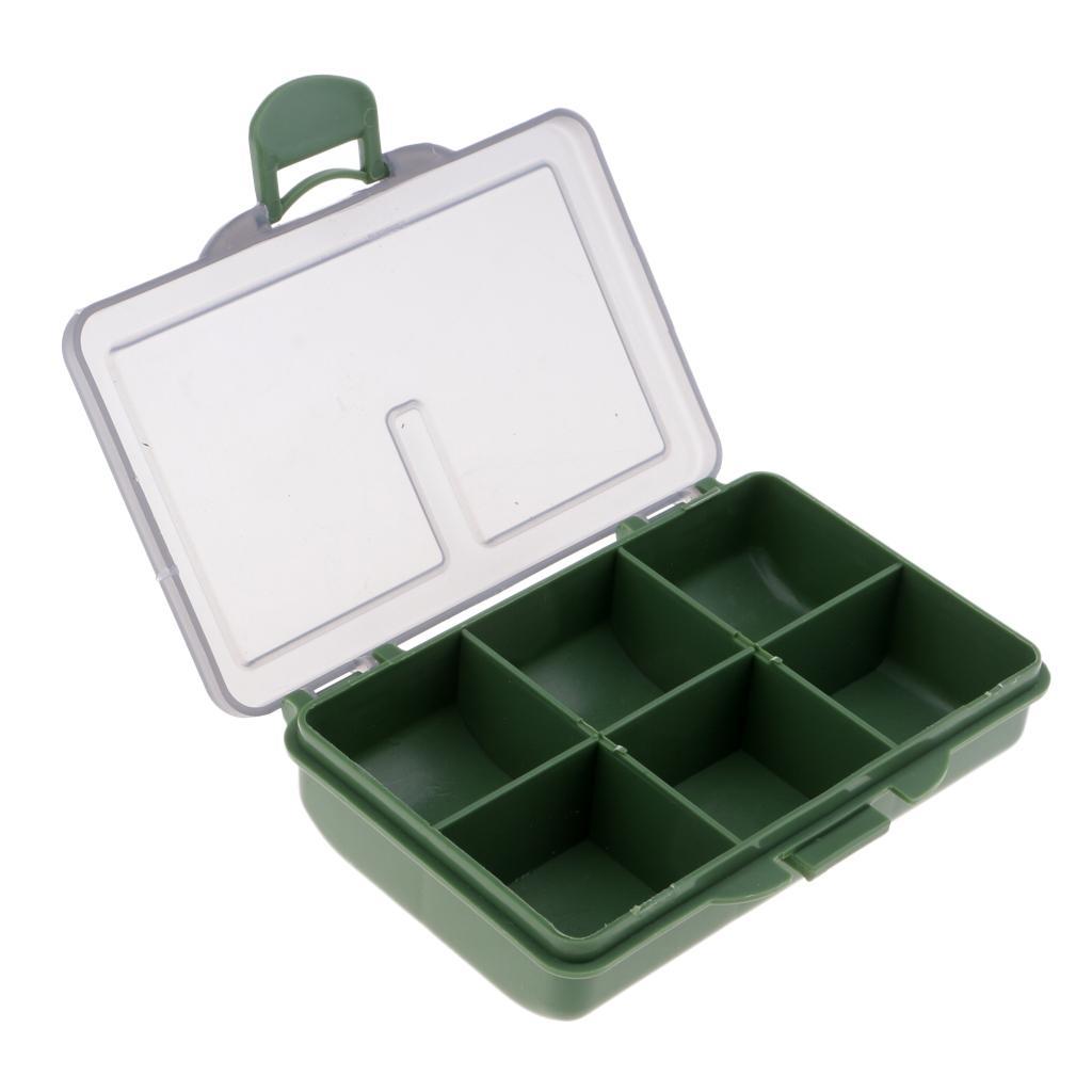2 Pieces Carp Coarse Fishing Tackle Box Bit Complete Box System for Hooks Swivels Beads Spinners Tackle