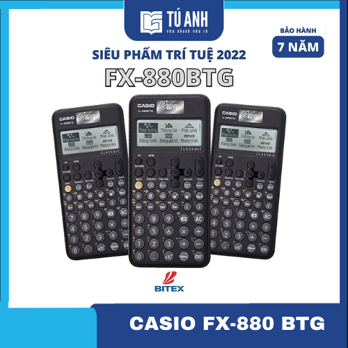 Máy Tính CASIO FX-880BTG - Màu Đen