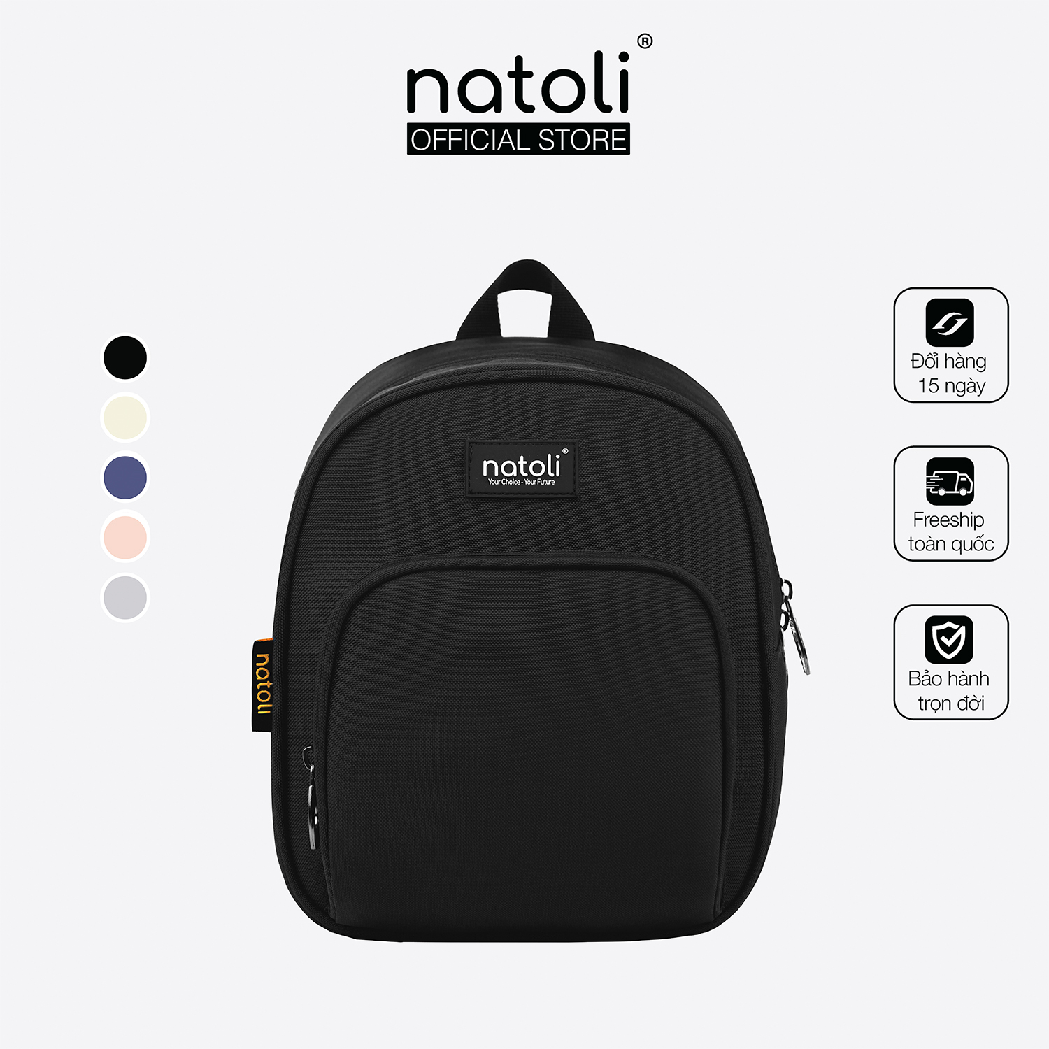 Balo thời trang mini chính hãng NATOLI BST Sweetie Pie Backpack chất vải canvas  basic cao cấp