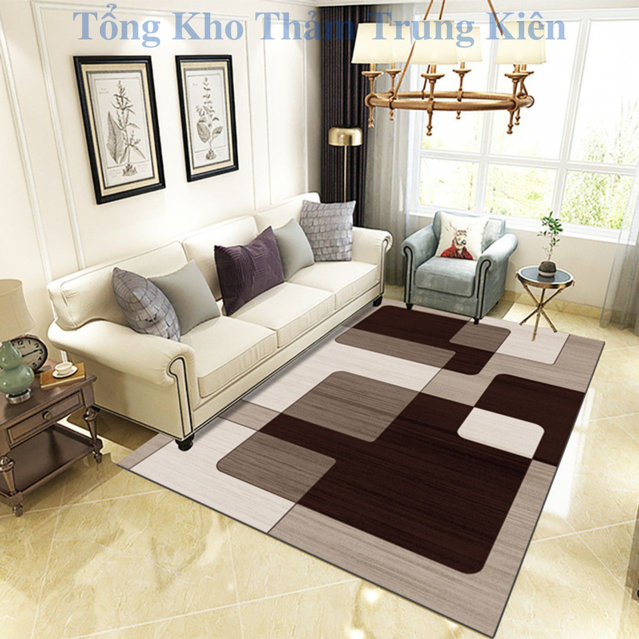 Thảm Trải Sàn Nhập Khẩu 100% (120x160cm &amp; 160x230cm) - Hàng Tổng Kho