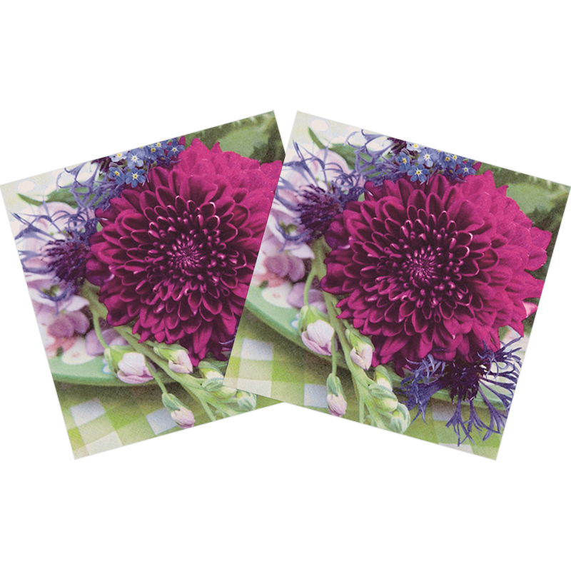 Combo 2 Khăn Giấy Ăn Trang Trí Bàn Tiệc Tissue Napkins Design Ti-Flair 340325 (33 x 33 cm)