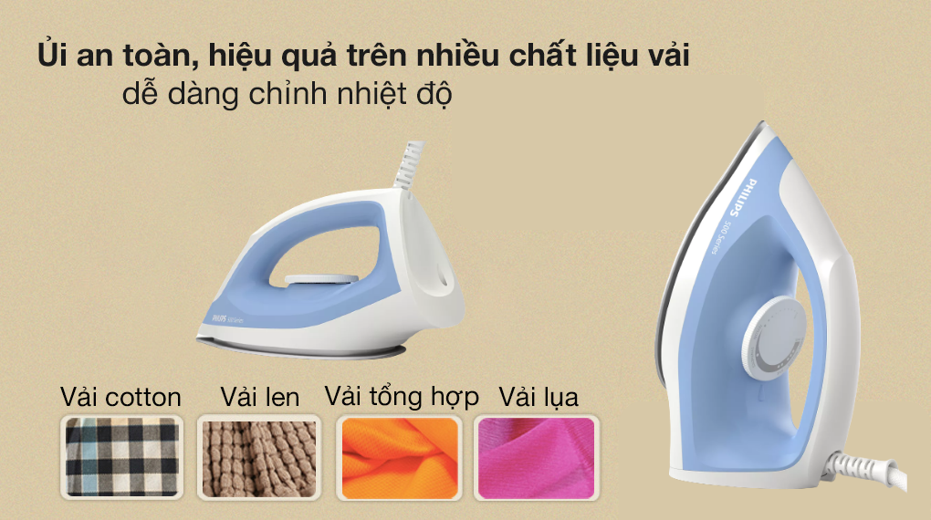 Bàn ủi khô Philips DST0520- Hàng chính Hãng