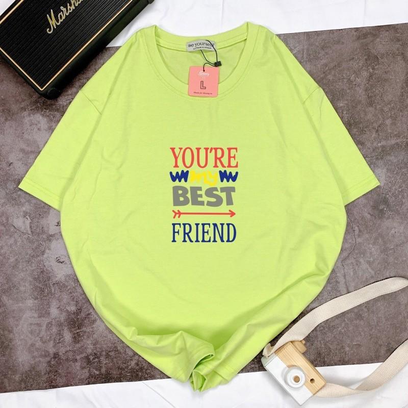 Áo Thun Tay Ngắn UNISEX Best Friend - Hình chụp thật