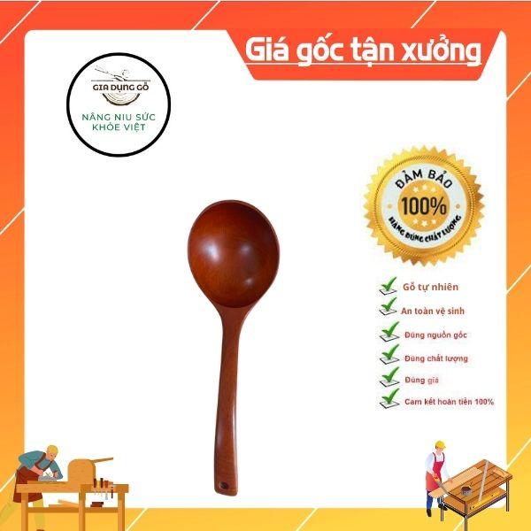 Muỗng/muôi canh cán cong gỗ nhãn tự nhiên xuất Hàn.Nhật ,Châu Âu - ĐỒ DÙNG NHÀ BẾP 68