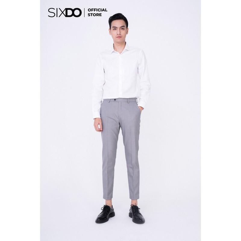 Áo dài tay nam SIXDO Bevis White Shirt 8TL081