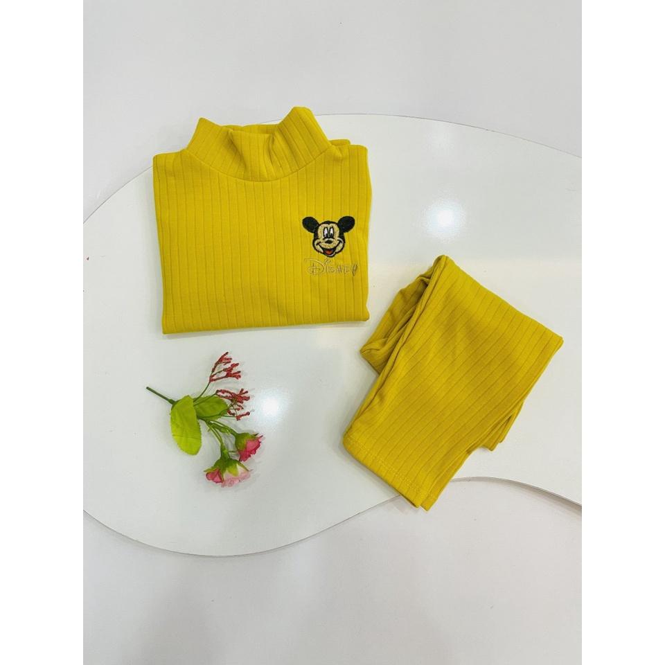 Bộ len tăm cổ 3 phân cho bé