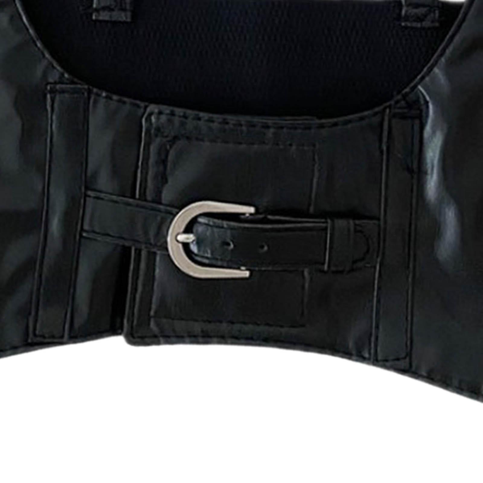 Women Belt Fashion PU Leather Waist Belt Steampunk Underbust Corset