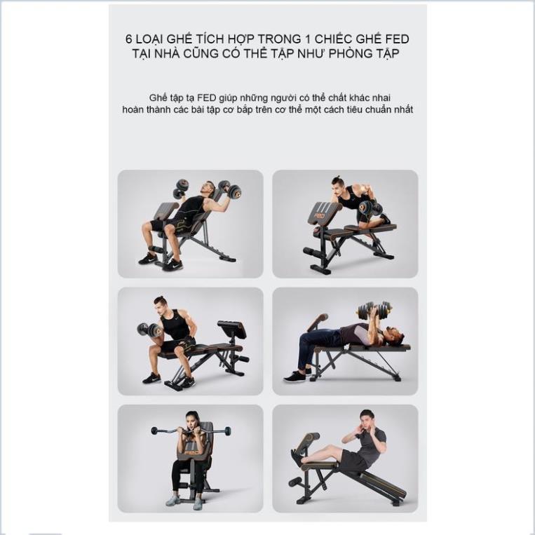 Ghế tập tạ,tập gym đa năng Fed- XM06868 Chịu lực 300kg