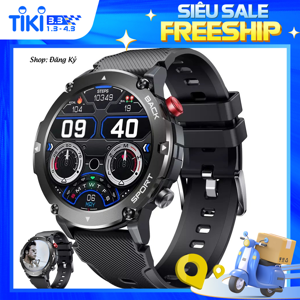 Đồng hồ thông minh.SmartWatch Tagobee IP67 Không thấm nước.Quay số nghe gọi/Thể thao/Calo/Oxy.Theo dõi nhịp Tim/Huyết Áp/ pin lớn 300 mah/Hàng Chính Hãng