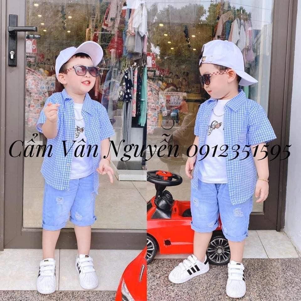SÉT ÁO THUN, SOMII, QUẦN BÒ BÉ TRAI