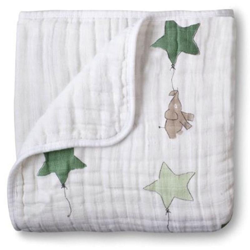Adamant Kiến Aden Anais 2 Lớp Chăn Swaddleing Trẻ Sơ Sinh Chăn Ga Tấm Vải Muslin Mền Du Lịch Cho Bé Dành Cho Trẻ Sơ Sinh