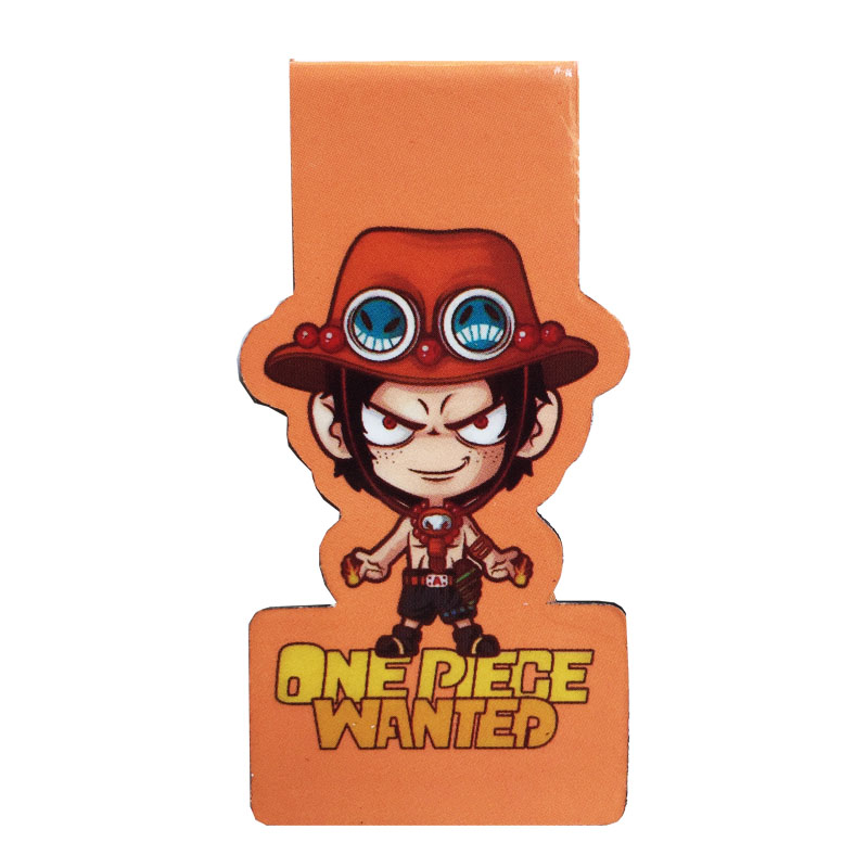 Bộ 6 Đánh Dấu Sách Bookmark Nam Châm Đảo Hải Tặc One Piece