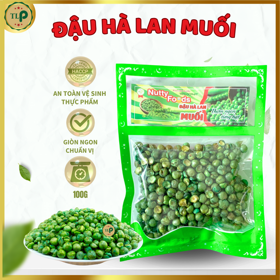 ĐẬU HÀ LAN RANG MUỐI TÂN LỘC PHÁT - BỊCH 100G