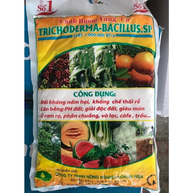 CHẾ PHẨM SINH HỌC TRICHODERMA 1KG - Ủ PHÂN CHUỒNG , ĐỐI KHÁNG NẤM HẠI , GIẢI ĐỘC ĐẤT ,GIÀU MÙN