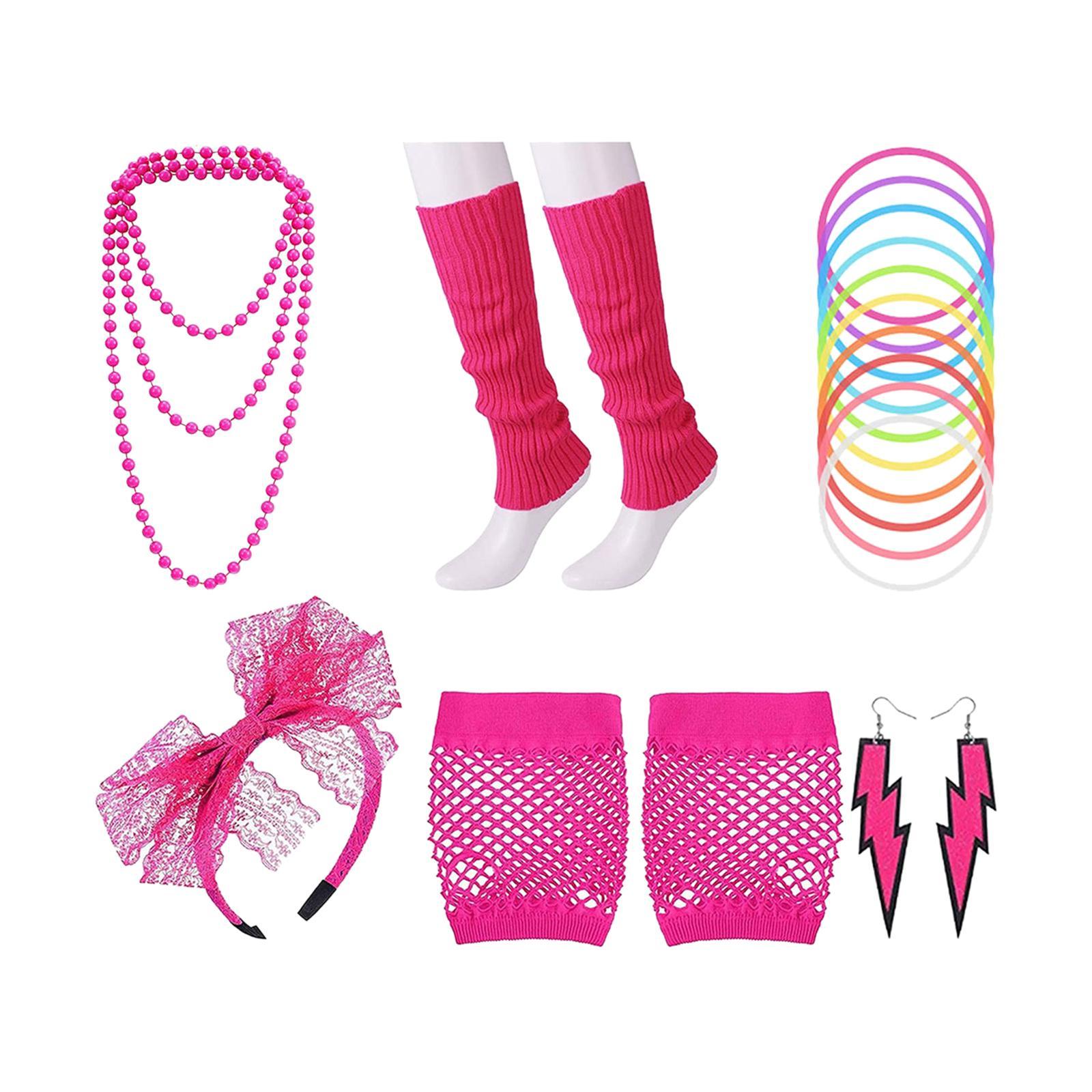 Costume Outfit Accessories Set Headband Beads Necklace Leg Warmers for Halloween