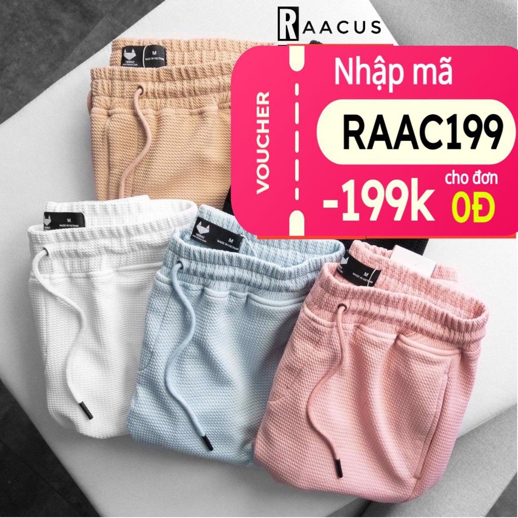 Quần đùi nam unisex chất đũi mặc ở nhà dáng suông RAACUSSTORE, quần short nam thể thao phong cách ulzzang – Q110