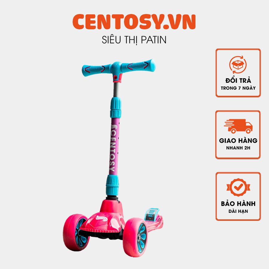 Xe Scooter Trẻ Em Centosy S2 Màu Hồng - Hàng Chính Hãng