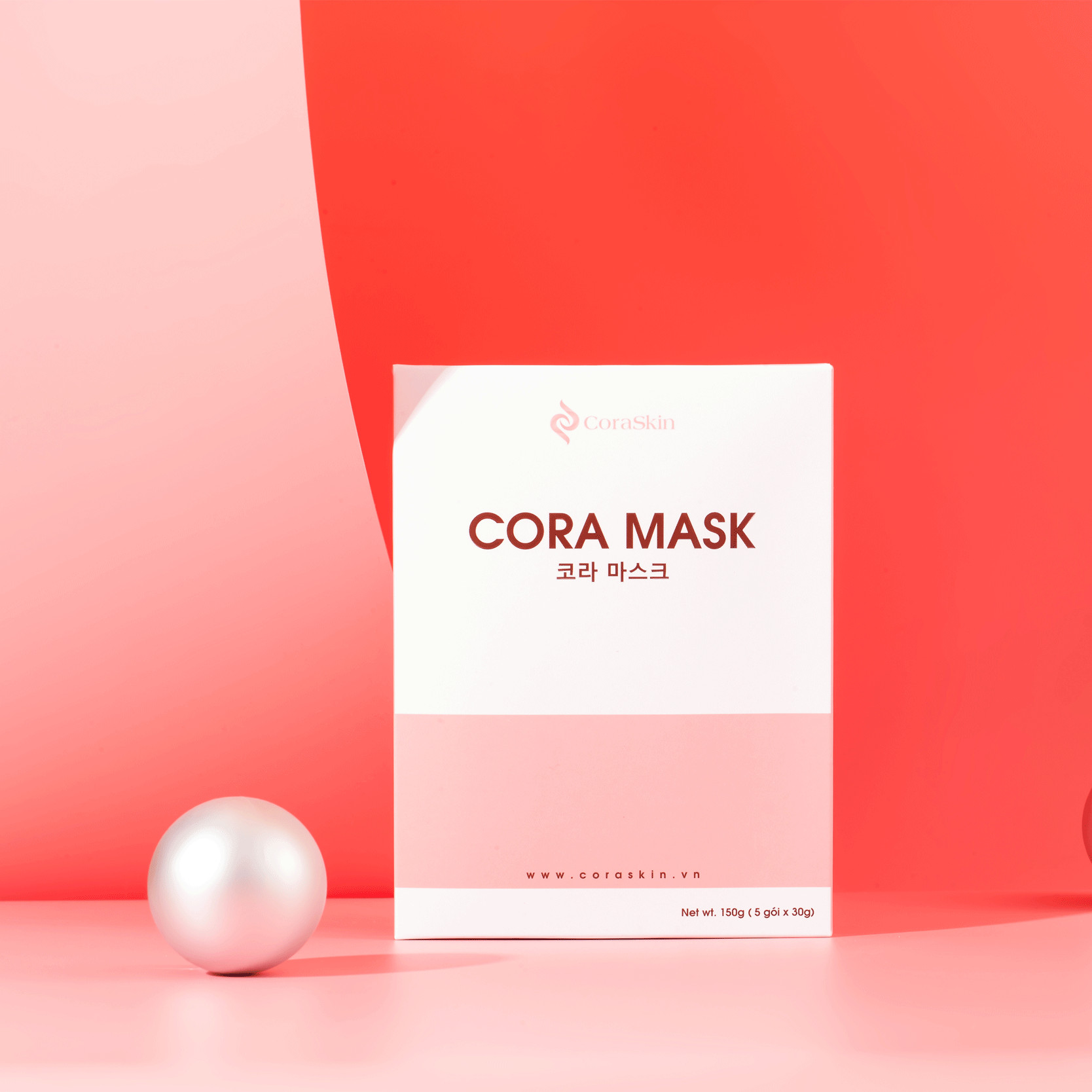 MẶT NẠ MÀNG KHÓA TRẮNG CORA MASK ( hộp 10 miếng ) (Mặt nạ giấy)