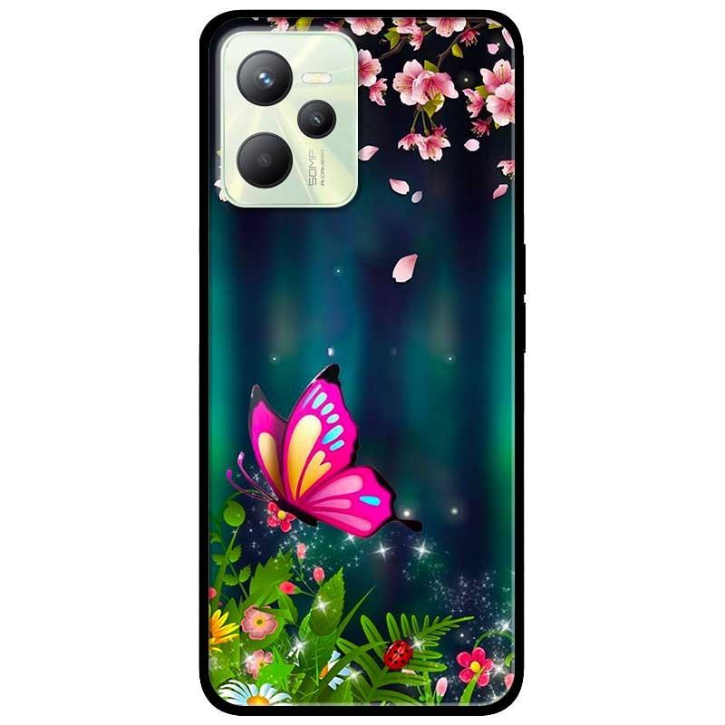 Ốp lưng dành cho Realme C35 - Realme Narzo 50A Prime mẫu Bướm Hồng