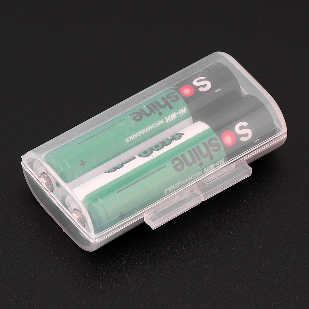 1 Hộp đựng hộp đựng pin bằng nhựa cứng trong suốt phổ thông Hộp lưu trữ Phù hợp với 2/4 chiếc Pin AAA tiêu chuẩn hoặc có thể sạc lại Màu sắc: Dành cho 4 chiếc Pin AAA