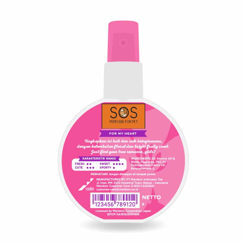 NƯỚC HOA CHO CHÓ MÈO SOS 75ML