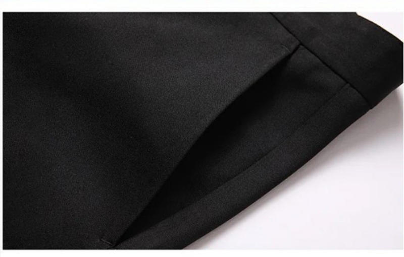 Quần tây nam ống đứng công sở lịch sự vải không nhăn màu đen – OD34