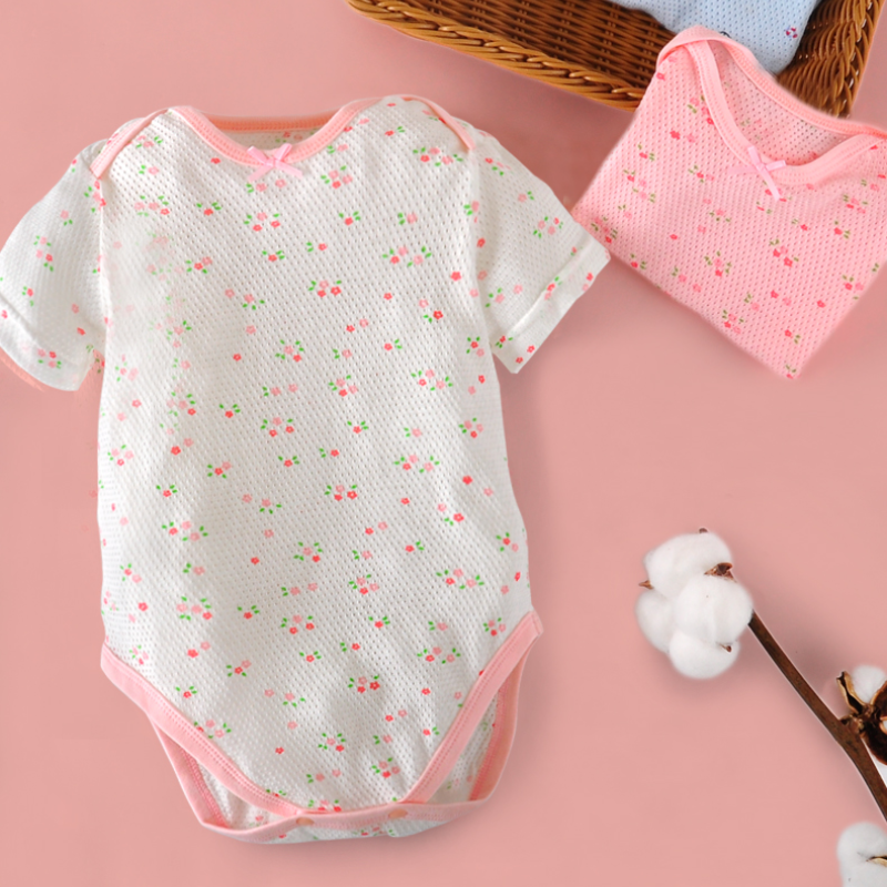 2 Cái/lốc Bé Romper Áo Liền Quần Mùa Hè Cho Bé Gái Áo Liền Quần Đùi Bé Trai Jumpsuit Cotton Nữ Tay Ngắn Áo Liền Quần Sơ Sinh Trang Phục Quần Áo Cho Bé