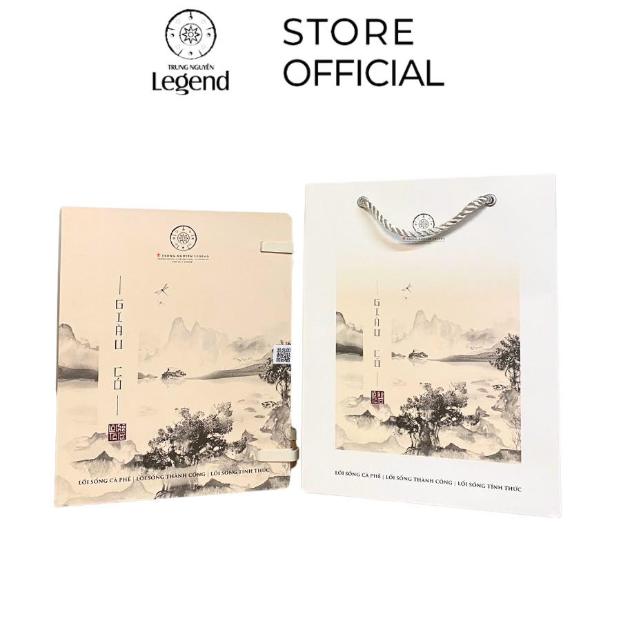 Hộp Quà Tặng Giàu Có Trung Nguyên Legend- Arabica Robusta- 500gr Cà phê- Pha phin