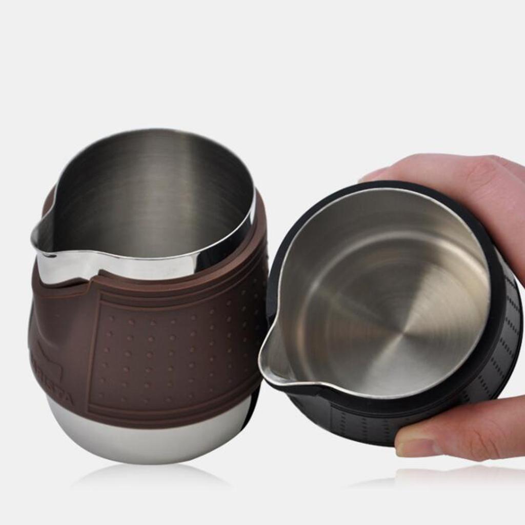 NEW Milk Frothing Jug Espresso Cup for Coffee Latte Art,Stainless Steel 12oz ,Perfect for Espresso Maker, Cappuccino Maker